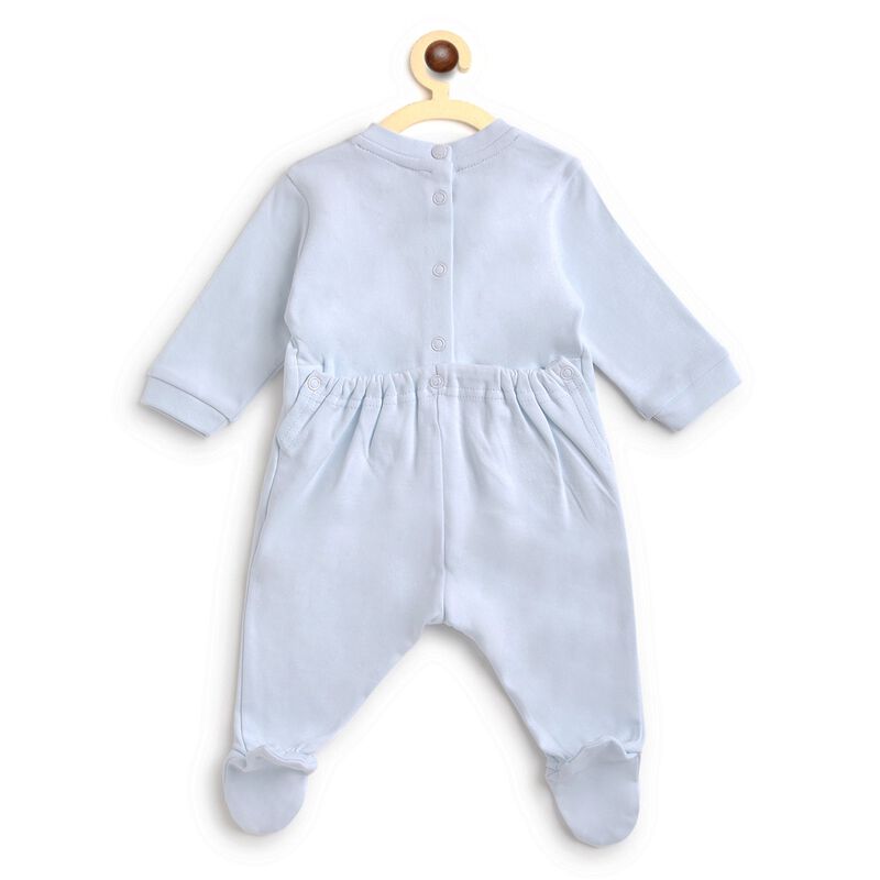 Infants Knitted Nappy Opening Babysuit image number null